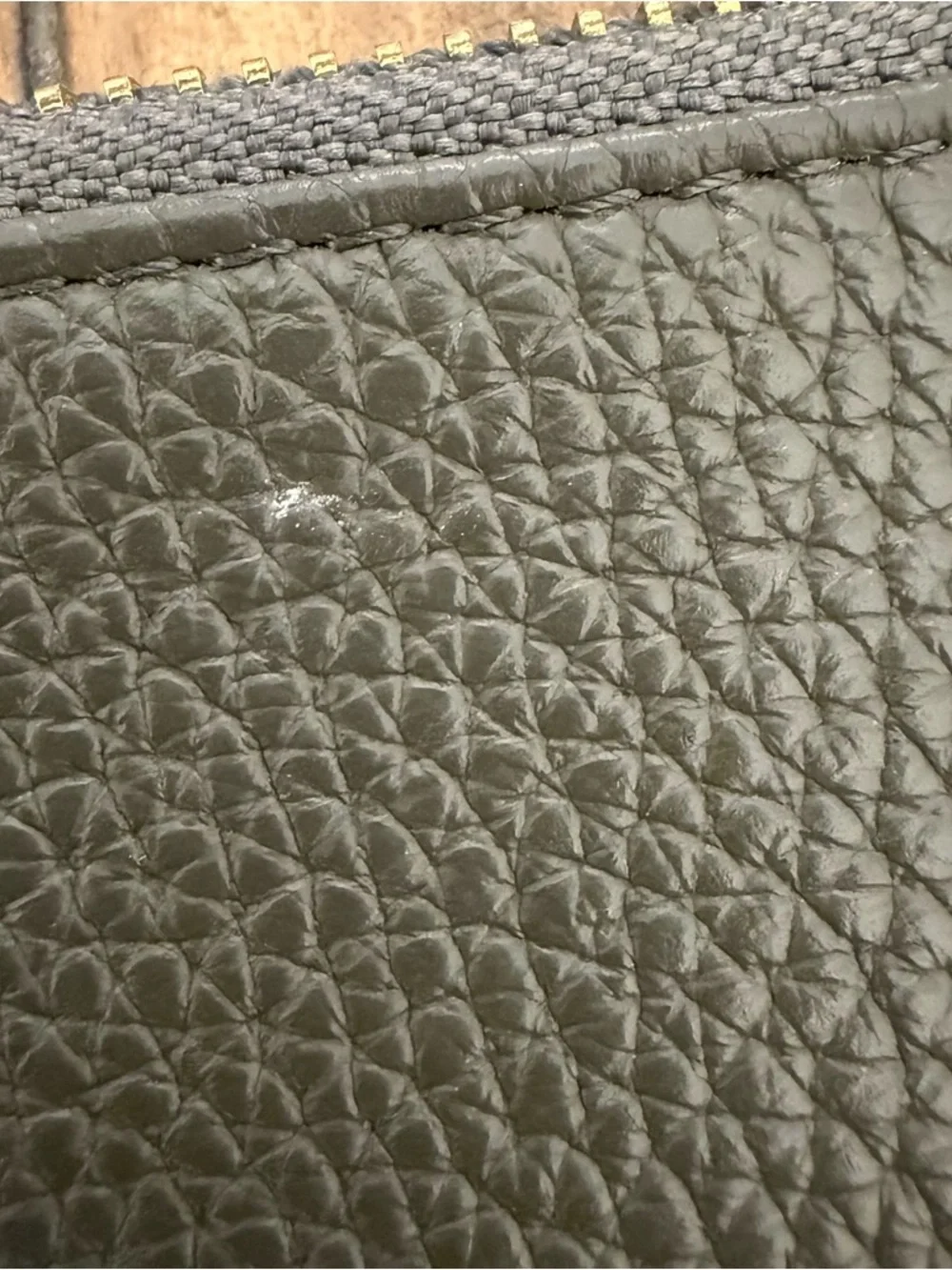 Versace Collection Medusa Grey Leather Wristlet